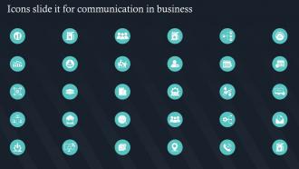 Icons Slide IT For Communication In Business Ppt Slides Image