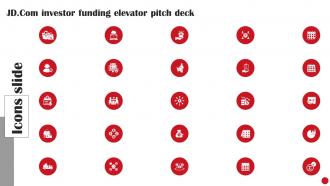 Icons Slide JD Com Investor Funding Elevator Pitch Deck