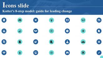 Icons Slide Kotters 8 Step Model Guide For Leading Change CM SS