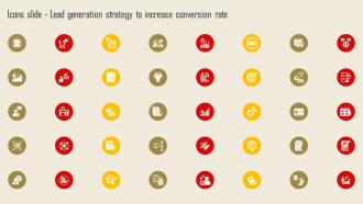 Icons Slide Lead Generation Strategy To Increase Conversion Rate Strategy SS