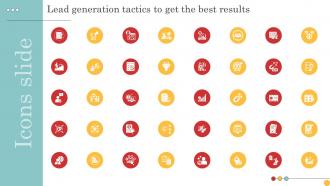 Icons Slide Lead Generation Tactics To Get The Best Results Strategy SS V