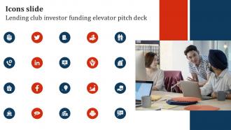 Icons slide Lending club investor funding elevator pitch deck