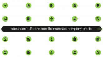 Icons Slide Life And Non Life Insurance Company Profile Ppt File Professional