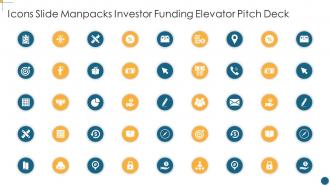 Icons slide manpacks investor funding elevator pitch deck