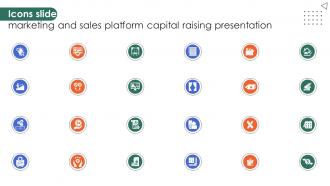 Icons Slide Marketing And Sales Platform Capital Raising Presentation Ppt Presentation
