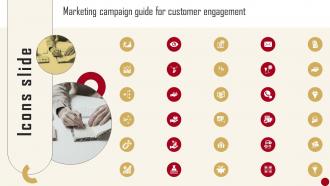 Icons Slide Marketing Campaign Guide For Customer Engagement Ppt Icon Designs Download