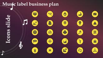 Icons Slide Music Label Business Plan BP SS