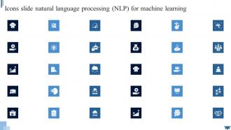 Icons Slide Natural Language Processing NLP For Machine Learning AI SS V