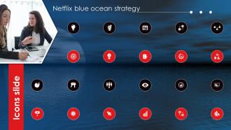 Icons Slide Netflix Blue Ocean Strategy Ppt Infographic Template Backgrounds
