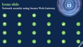 Icons Slide Network Security Using Secure Web Gateway