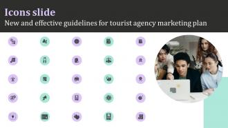 Icons Slide New And Effective Guidelines For Tourist Agency Marketing Plan Strategy SS V