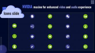 Icons Slide Nvidia Maxine For Enhanced Video And Audio Experience AI SS