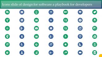 Icons Slide Of Design For Software A Playbook For Developers