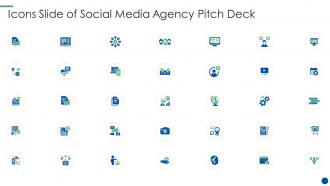 Icons slide of social media agency pitch deck ppt icons