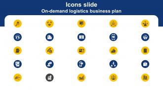 Icons Slide On Demand Logistics Business Plan On Demand Logistics Business Plan BP SS