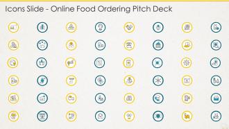 Icons slide online food ordering pitch deck