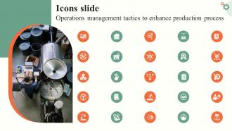 Icons Slide Operations Management Tactics To Enhance Production Strategy SS V