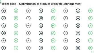 Icons slide optimization of product lifecycle management