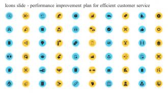 Icons Slide Performance Improvement Plan For Efficient Customer Service