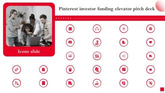 Icons Slide Pinterest Investor Funding Elevator Pitch Deck