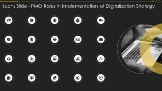 Icons Slide Pmo Roles In Implementation Of Digitalization Strategy