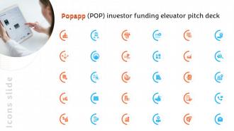 Icons Slide Popapp Pop Investor Funding Elevator Pitch Deck