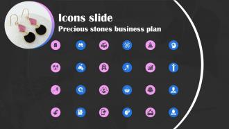 Icons Slide Precious Stones Business Plan BP SS