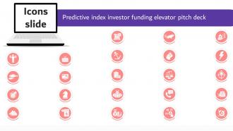 Icons Slide Predictive Index Investor Funding Elevator Pitch Deck