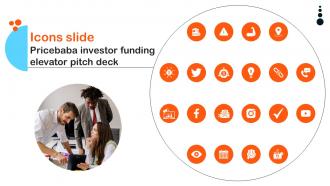Icons Slide Pricebaba Investor Funding Elevator Pitch Deck