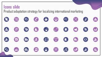 Icons Slide Product Adaptation Strategy For Localizing International Marketing Strategy SS