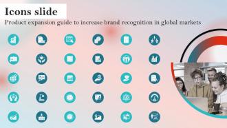 Icons Slide Product Expansion Guide To Increase Brand Recognition In Global Markets