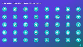 Icons Slide Professional Certification Programs