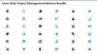 Icons Slide Project Management Metrics Bundle Ppt Themes