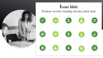 Icons Slide Prolaera Investor Funding Elevator Pitch Deck
