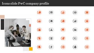 Icons Slide Pwc Company Profile Ppt Model Infographic Template CP SS