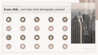 Icons Slide Real Estate Aerial Photography Proposal Ppt Designs