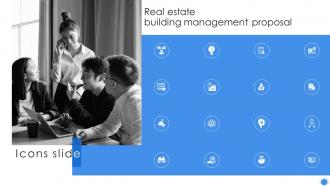 Icons Slide Real Estate Building Management Proposal Ppt File Infographics