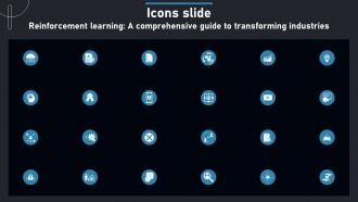 Icons Slide Reinforcement Learning A Comprehensive Guide To Transforming Industries AI SS