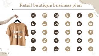 Icons Slide Retail Boutique Business Plan BP SS