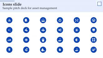 Icons Slide Sample Pitch Deck For Asset Management
