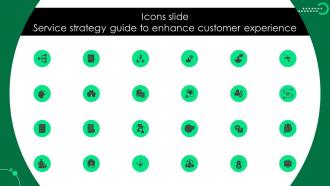Icons Slide Service Strategy Guide To Enhance Customer Experience Strategy SS
