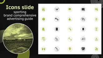 Icons Slide Sporting Brand Comprehensive Advertising Guide MKT SS V