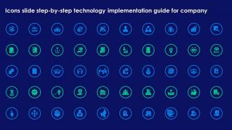 Icons Slide Step By Step Technology Implementation Guide For Company