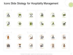Icons slide strategy for hospitality management strategy hospitality management ppt tips