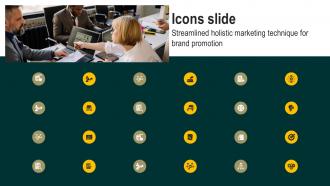 Icons Slide Streamlined Holistic Marketing Technique For Brand Promotion MKT SS V