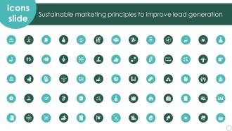 Icons Slide Sustainable Marketing Principles To Improve Lead Generation MKT SS V