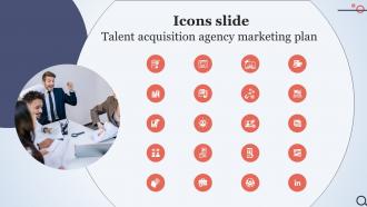 Icons Slide Talent Acquisition Agency Marketing Plan Strategy SS V