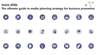 Icons Slide The Ultimate Guide To Media Planning Strategy For Business Promotion Strategy SS V