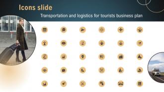 Icons Slide Transportation And Logistics For Tourists Business Plan BP SS