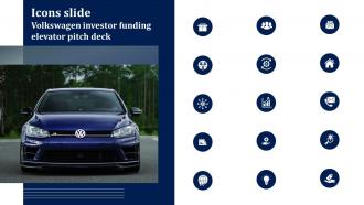 Icons Slide Volkswagen Investor Funding Elevator Pitch Deck